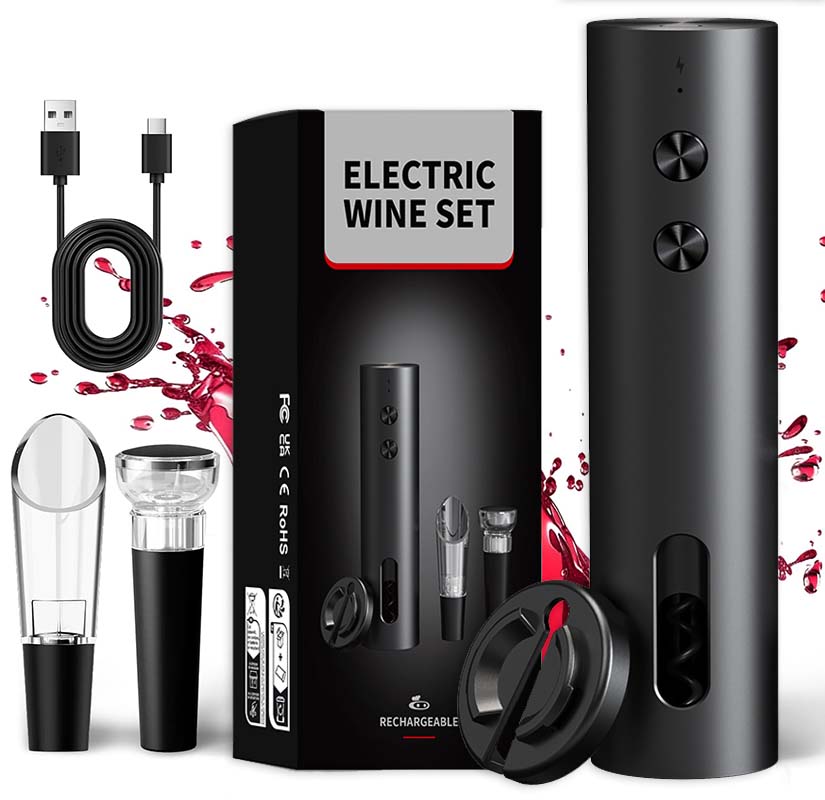 Wine Beer And Liquor - Elektryczny otwieracz do wina 4 w