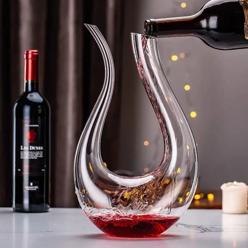 Wine Beer And Liquor - Dekanter 1500ML Ręcznie Robiony Kryształowy Dekanter