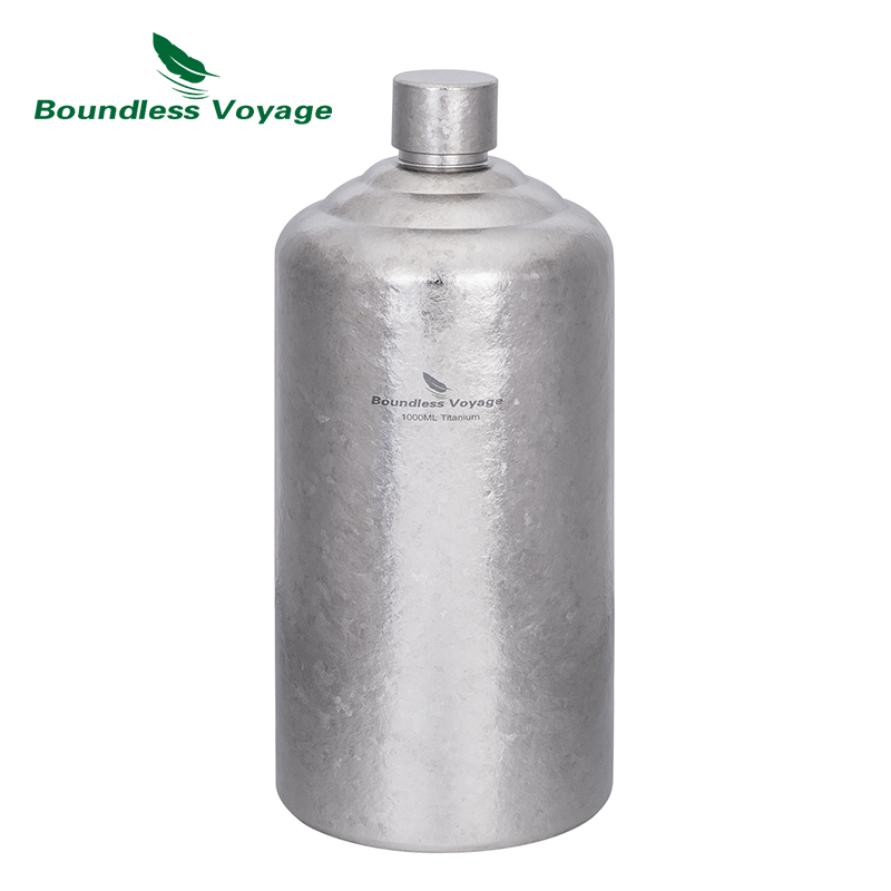 Wine Beer And Spirits - Butelka tytanowa Boundless Voyage, męska butelka