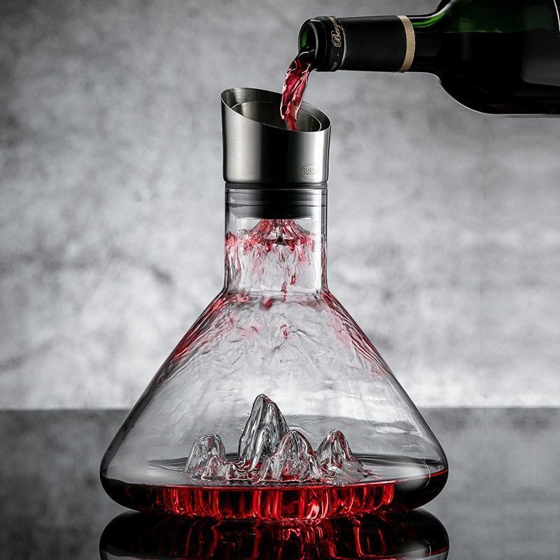 Wine Beer And Liquor - Karafka do wina Iceberg Whisky, ręcznie