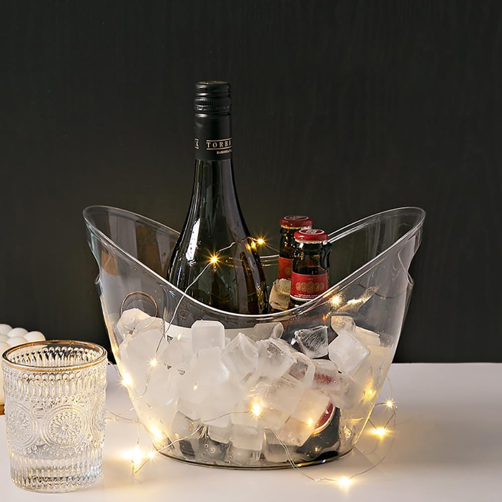 Wine Beer Holder - Przezroczysty akrylowy pojemnik na lód w