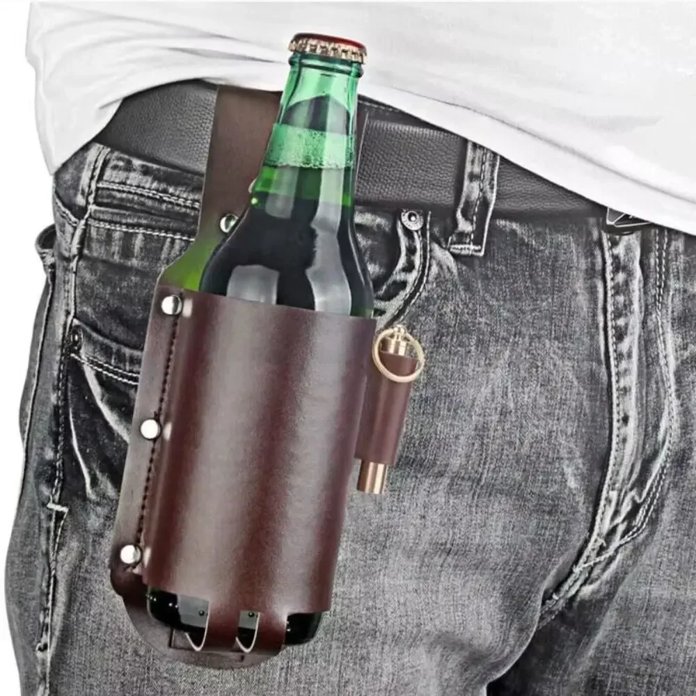 Kabura na butelkę piwa ze skór – Wine Beer Holder recenzja i cena