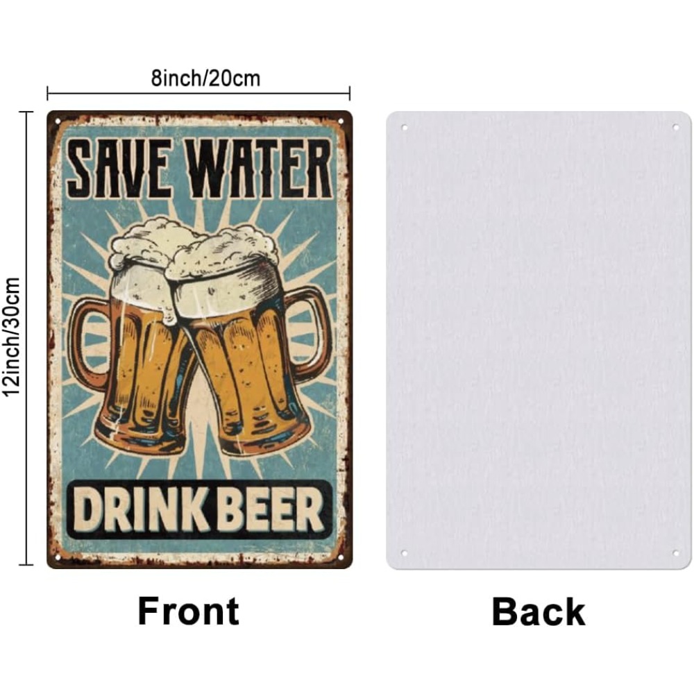1 szt Piwo Metalowy Znak Bar B – Wine Beer And Liquor recenzja i cena
