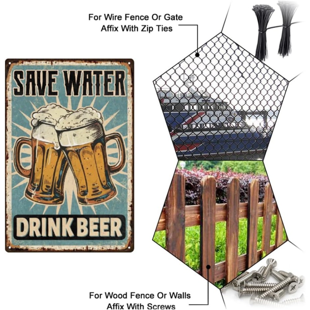 1 szt Piwo Metalowy Znak Bar B – Wine Beer And Liquor recenzja i cena