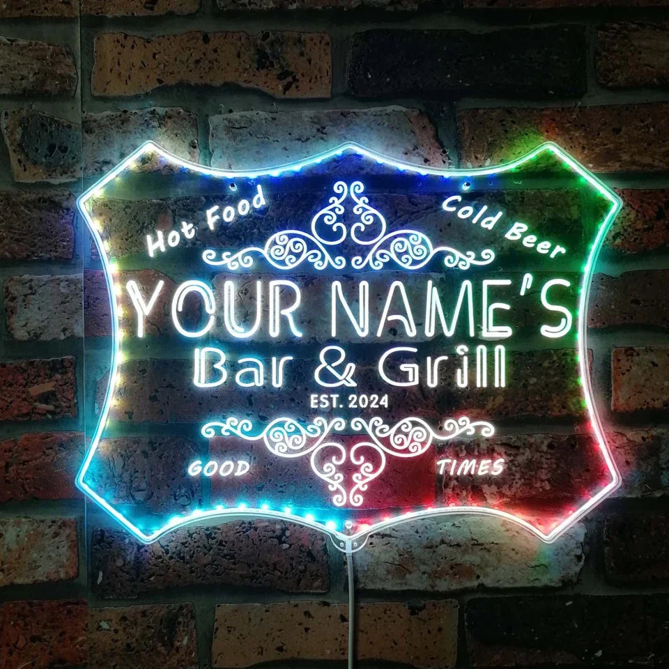 Personalizowany szyld LED RGB  – Wine Beer Name recenzja i cena
