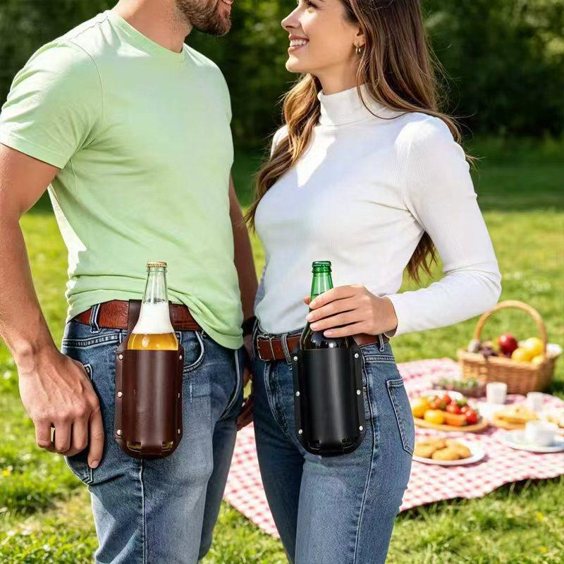 1 szt. Skórzany uchwyt na bute – Wine Beer Glass recenzja i cena